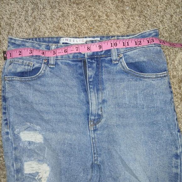 High waisted distressed skinny jeans size 5 - Picture 3 of 6